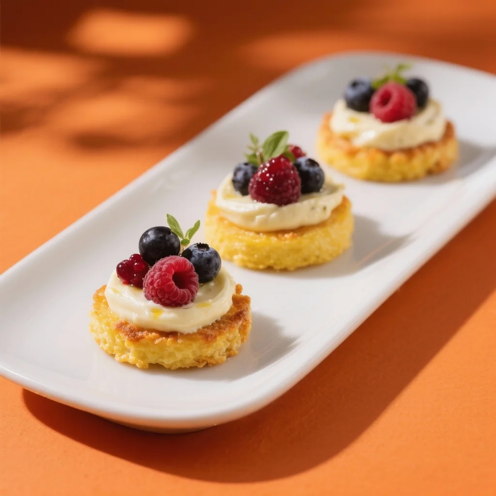 Ekşi Orman Meyveli ve Tulumlu Polenta