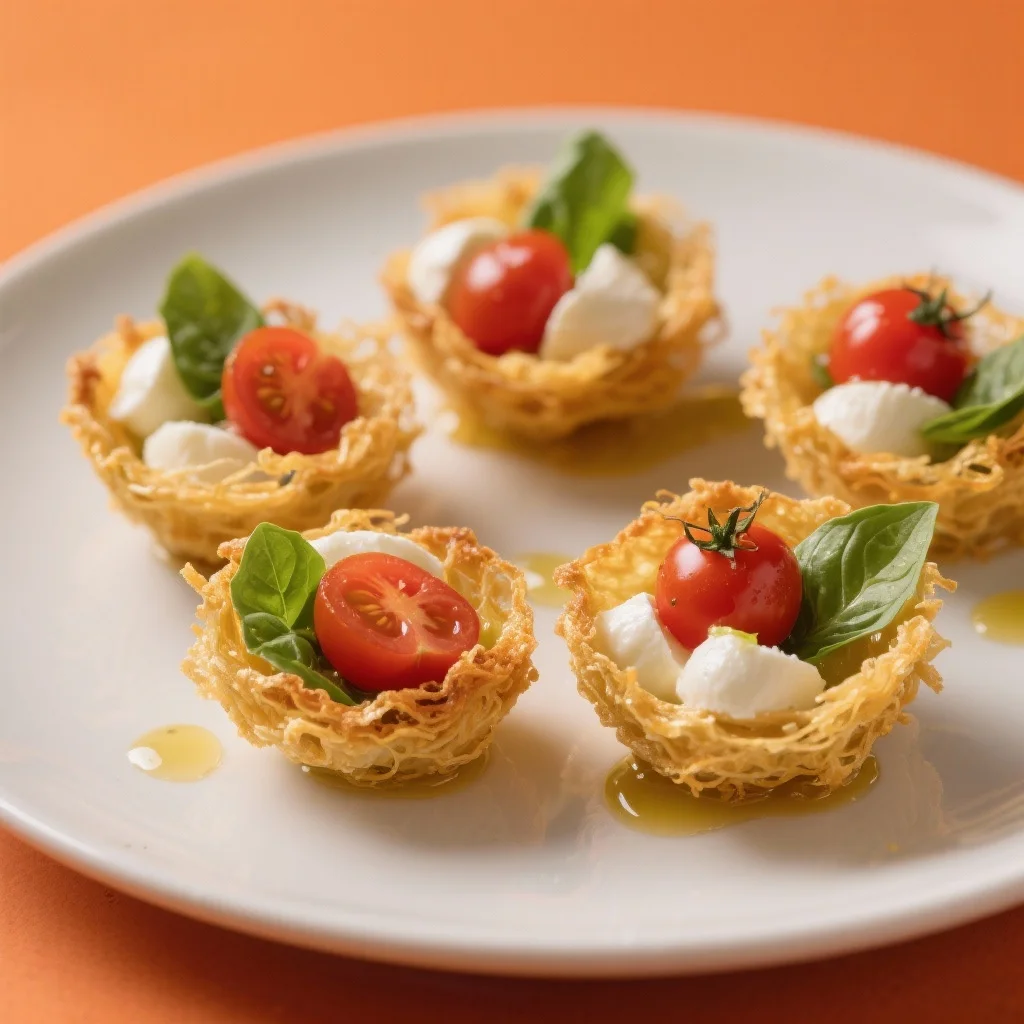 Kadayıf Çanaklarında Caprese