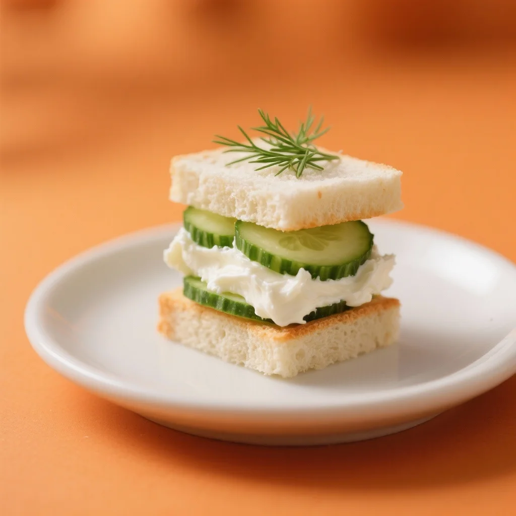 Mini Salatalıklı Sandviç