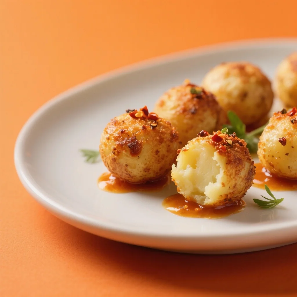 Topaki (Acı Tatlı Patates Topları)